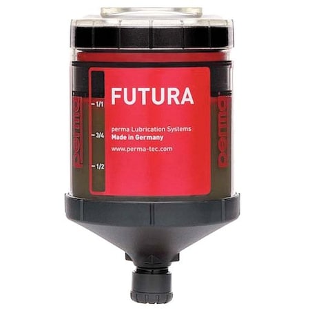 Lubriplate Automatic Lubricator; Transparent Plastic; Grease Up To NLGI 2 Oil; 120Cc FUTURA FGL-1 120CC 1 MONTH ; L0231-201